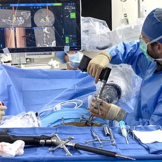 while surgery is going 