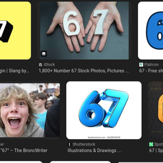 today I found, a movie that said 67 