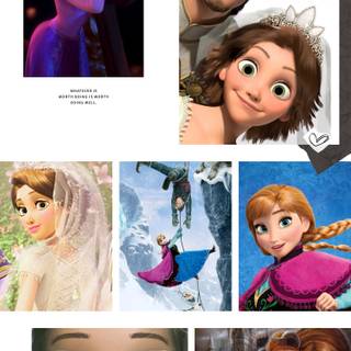 Disney Princess Collage iphone Wallpaper 