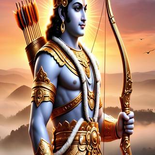 Lord Ram AI Wallpaper