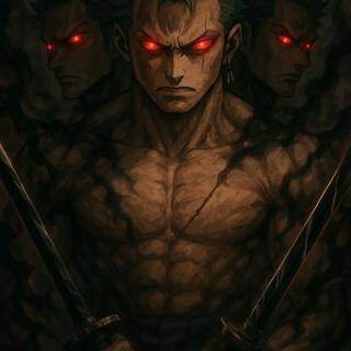 Roronoa Zoro Asura Mode Wallpaper | Depth Effect Anime Lockscreen