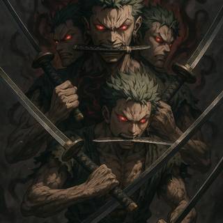 Zoro Demon Aura Depth Wallpaper | Anime Lockscreen for Xiaomi / MIUI