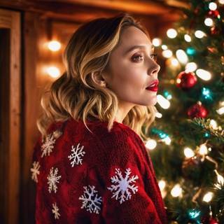 Elizabeth Olsen Christmas Darling 