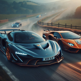 McLaren P1 and Lamborghini Huracan