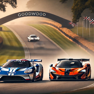 Ford GT40 and McLaren P1 GTR