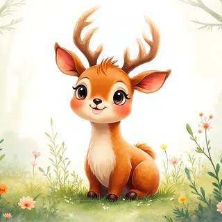 Cartoon Stag