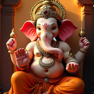 Lord Ganesha Sitting iphone Wallpaper 