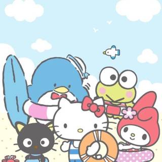 Hello kt and friends sanrio phone wallpaper