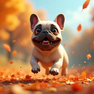 Cartoon French Bulldog