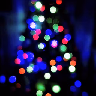 Blurred Christmas Tree
