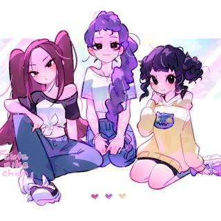 cute anime kpop demon hunters 