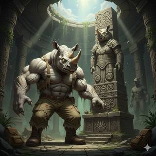 Curse of the Powerful White Rhino God