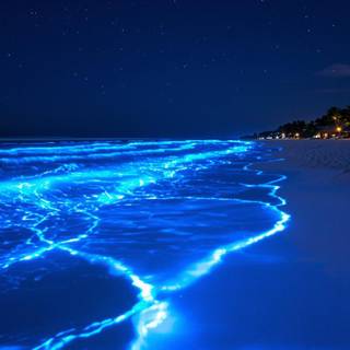 These beaches are so pretty at night..