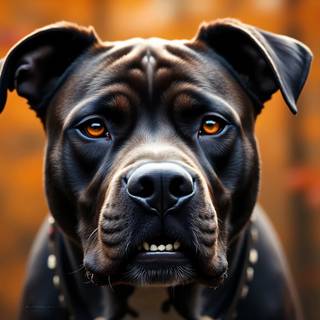 Black American Pit Bull Terrier