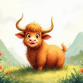 Cartoon Yak