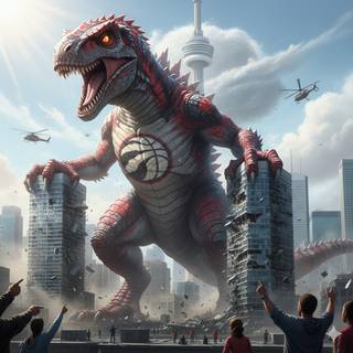 Toronto Raptors Kaiju