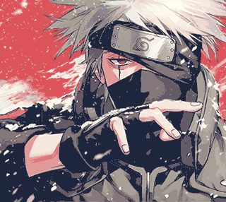 Snowy Kakashi GIF!
