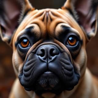 Brown French Bulldog