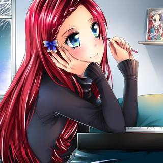 Fata pierdută în gânduri