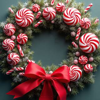 Christmas Wreath With Candles