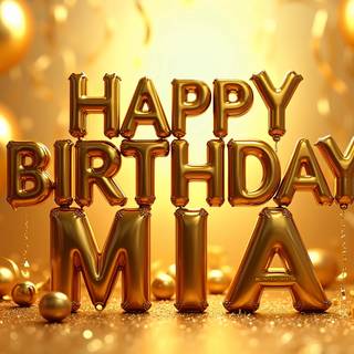 Mia Happy Birthday