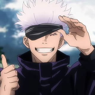 Gojo Happy wallpaper 4K