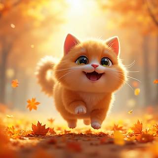 Cartoon Persian Cat