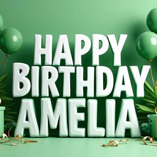 Amelia Happy Birthday