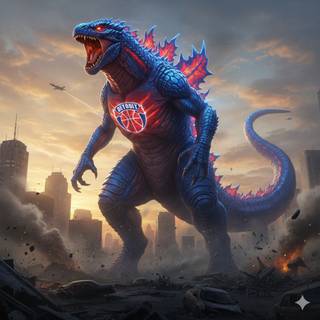 Detroit Pistons Kaiju