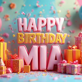 Mia Happy Birthday