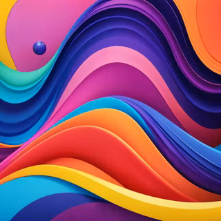Colorful 3D Waves