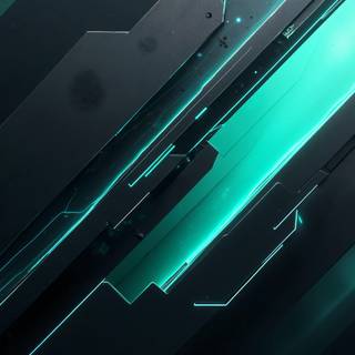 Turquoise Black Abstract Background