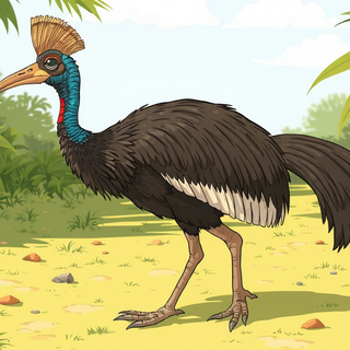 Cartoon Cassowary