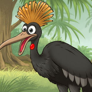 Cartoon Cassowary