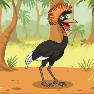 Cartoon Cassowary