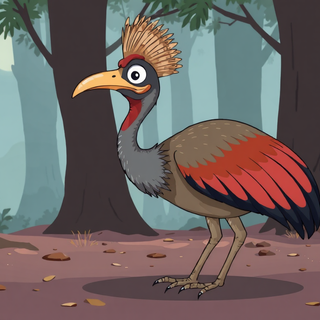 Cartoon Cassowary
