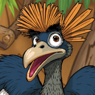 Cartoon Cassowary