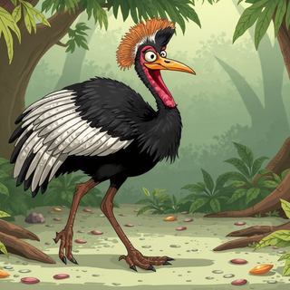Cartoon Cassowary