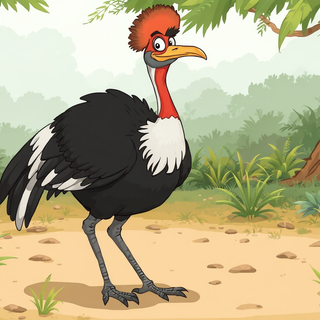 Cartoon Cassowary