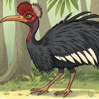 Cartoon Cassowary