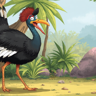 Cartoon Cassowary