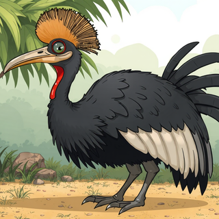 Cartoon Cassowary