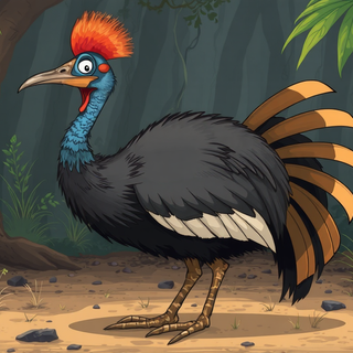 Cartoon Cassowary