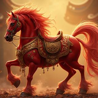 Red Fiery Horse