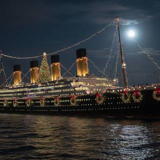 RMS Titanic sailing on Christmas Night