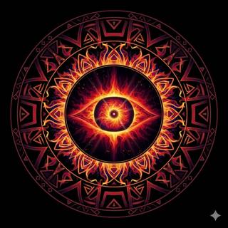 Fiery Eye Mandala