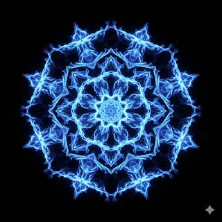Blue Fire Mandala