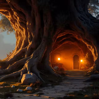 House In An Old Tree