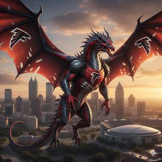 Atlanta Falcons Dragon