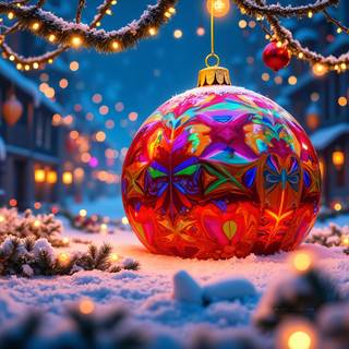 Colorful Xmas Ball
